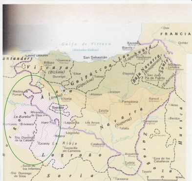 mapa origen castilla castellano